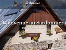 Tablet Screenshot of le-sardonnier.com